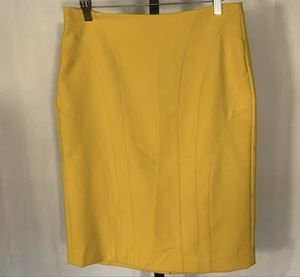 Banana Republic Mustard Weave Skirt 8